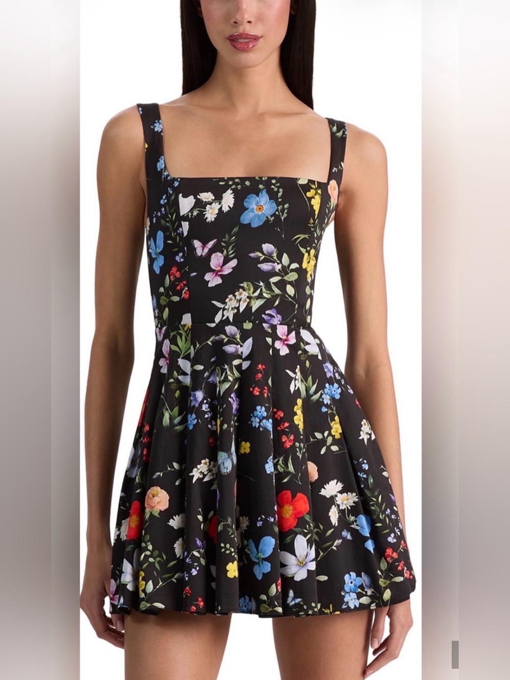 Alice + Olivia Veda Pleated Mini Dress (B#10)